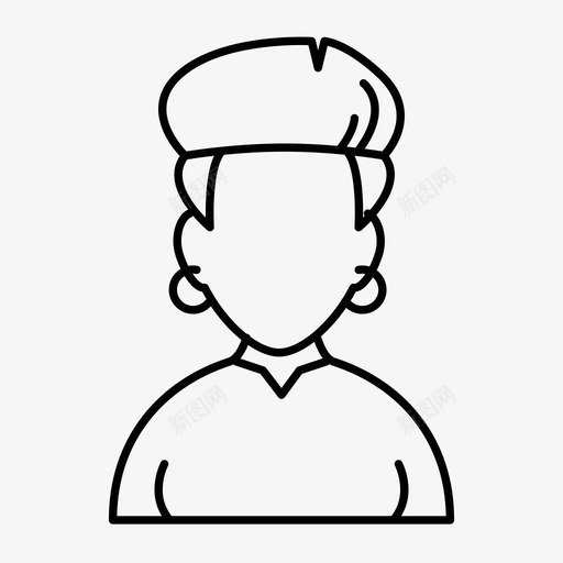 女人人外表图标svg_新图网 https://ixintu.com 人 外表 女人 性别 用户头像 用户档案 账户 风格