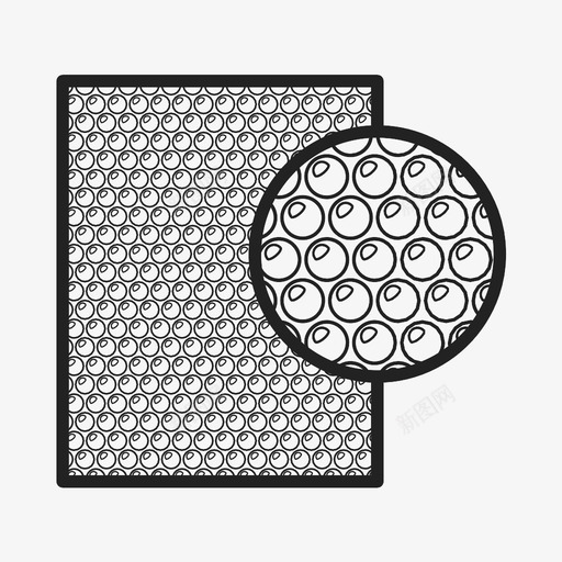 汽泡纸图标svg_新图网 https://ixintu.com 汽泡纸