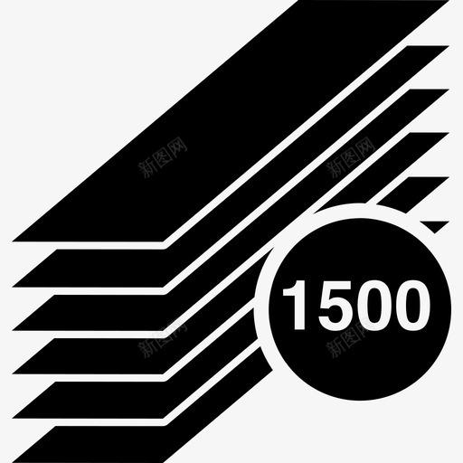 1500张印刷长卷纸文具图标svg_新图网 https://ixintu.com 1500张印刷长卷纸 文具