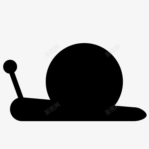 蜗牛贝壳软体动物图标svg_新图网 https://ixintu.com 低速 延迟 慢 昆虫 滞后 虫 蜗牛 贝壳 软体动物