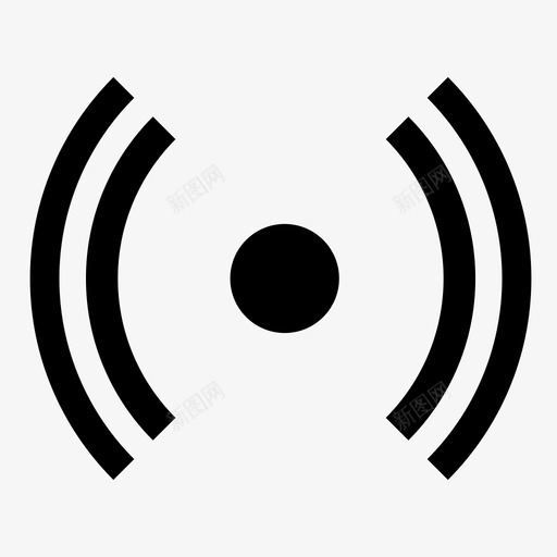 语音反馈点轮廓图标svg_新图网 https://ixintu.com 交互 交互手势 地图 手势 指示 流程 点 设计 语音反馈 轮廓