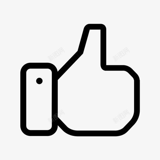 竖起大拇指好喜欢图标svg_新图网 https://ixintu.com facebook 喜欢 基本用户界面 好 手势 批准 正确 竖起大拇指