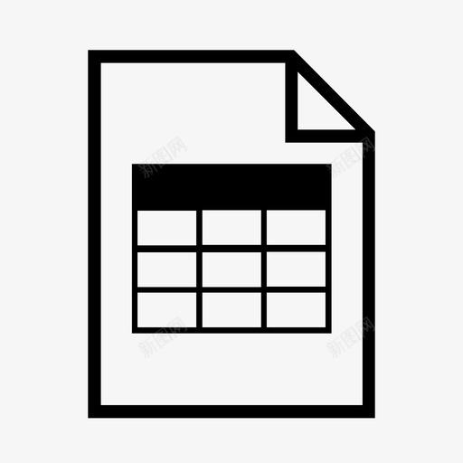 电子表格统计数据报告图标svg_新图网 https://ixintu.com excel表格 信函 折叠 报告 文档 电子表格 纸张 统计数据 页面