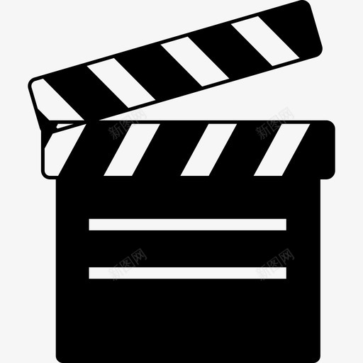电影计算机和媒体场景编号用隔板1图标svg_新图网 https://ixintu.com 电影 计算机和媒体场景编号用隔板1