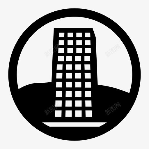 商务大厦图标svg_新图网 https://ixintu.com 商务大厦