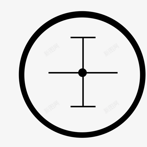 十字准线枪十字线图标svg_新图网 https://ixintu.com 十字准线 十字线 士兵 枪 狙击手 狩猎 瞄准 范围 野性