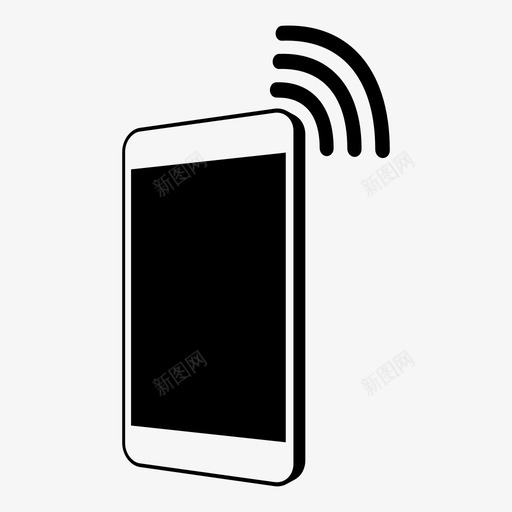 智能手机信号技术传输图标svg_新图网 https://ixintu.com 传输 传输信号 发射机 技术 智能手机信号 移动电话