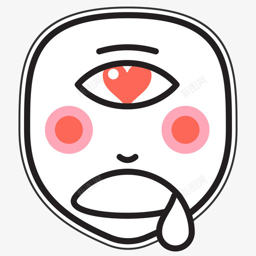 独眼龙表情图标svg_新图网 https://ixintu.com 独眼龙表情