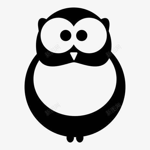 猫头鹰动物猫头鹰宝宝图标svg_新图网 https://ixintu.com 动物 猫头鹰 猫头鹰宝宝