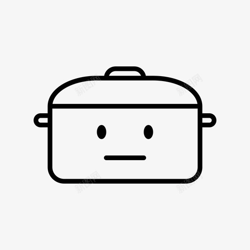 烹饪锅厨房中性图标svg_新图网 https://ixintu.com 中性 优柔寡断 卡瓦伊 厨房 坚忍 平底锅 烹饪锅 被动