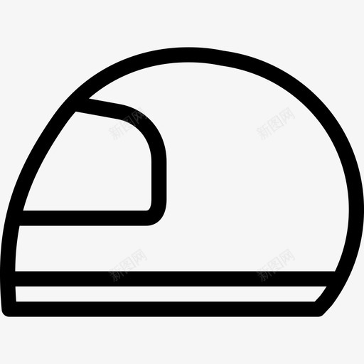 头盔运输工具标志图标svg_新图网 https://ixintu.com 头盔 安全设备 形状 摩托车 标志 线路图标 运输工具 防护头盔 防护用品 防护装备