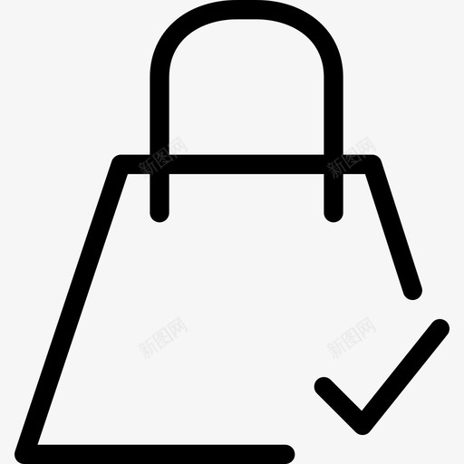 结帐袋插图互联网图标svg_新图网 https://ixintu.com 互联网 商店 市场 形状 插图 标牌 线路图标 结帐袋 购买 购物 购物和电子商务 购物者