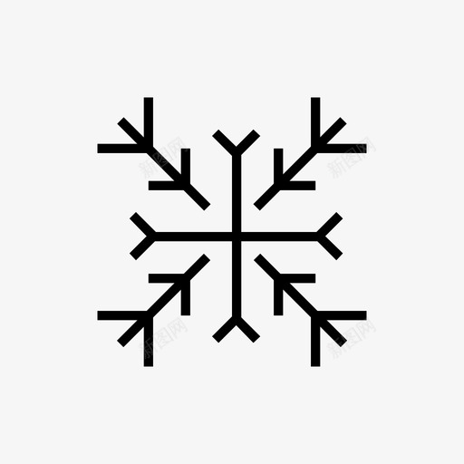 雪花圣诞节冬天图标svg_新图网 https://ixintu.com 假日 冬天 圣诞图标 圣诞老人 圣诞节 季节 新的 装饰 雪花