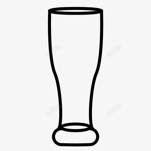 皮尔斯纳标准酒杯图标svg_新图网 https://ixintu.com 皮尔斯纳标准 酒杯