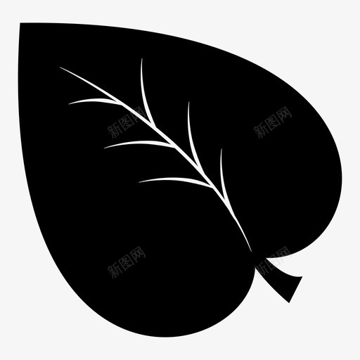 叶天然自然图标svg_新图网 https://ixintu.com 叶 叶状 天然 小叶 春天 树 植物叶 自然 节段 花瓣