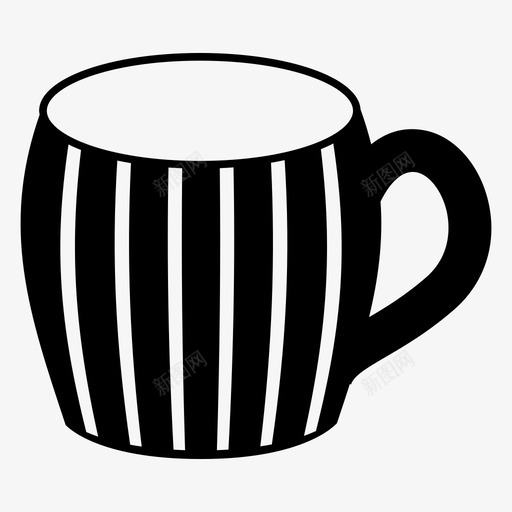 咖啡杯爪哇爱图标svg_新图网 https://ixintu.com 咖啡杯 塑料 摩卡 斑马 条纹 爪哇 爱 牛奶 茶 贝尤