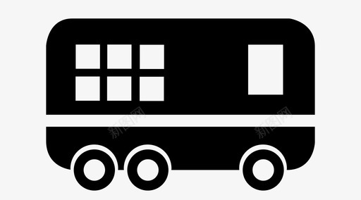 公共汽车汽车通勤图标svg_新图网 https://ixintu.com 公共交通 公共汽车 旅行 汽车 车辆 通勤