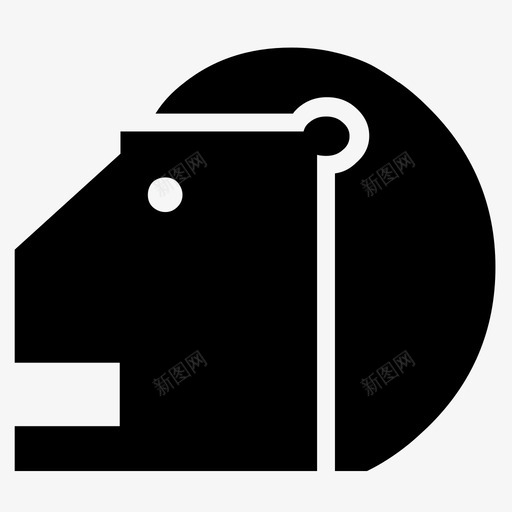 狮子野生动物自然图标svg_新图网 https://ixintu.com 动物 动物王国 森林 狩猎 狮子 猎物 自然 野生动物