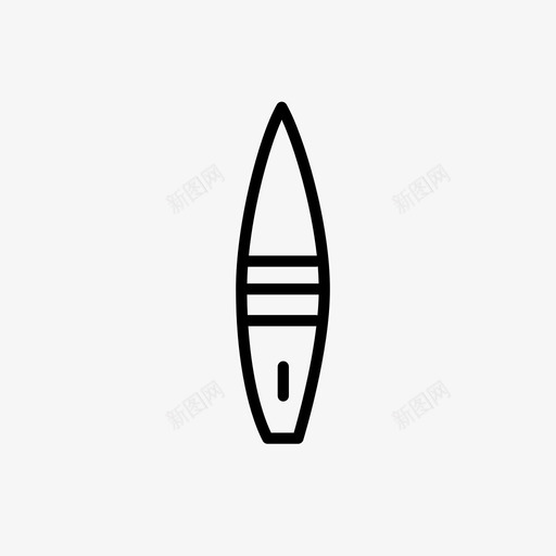 冲浪板海滩氛围图标svg_新图网 https://ixintu.com 冲浪板 海滩氛围