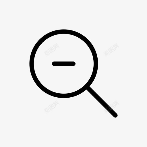 缩小查找进一步图标svg_新图网 https://ixintu.com 搜索 放大镜 查找 缩小 进一步