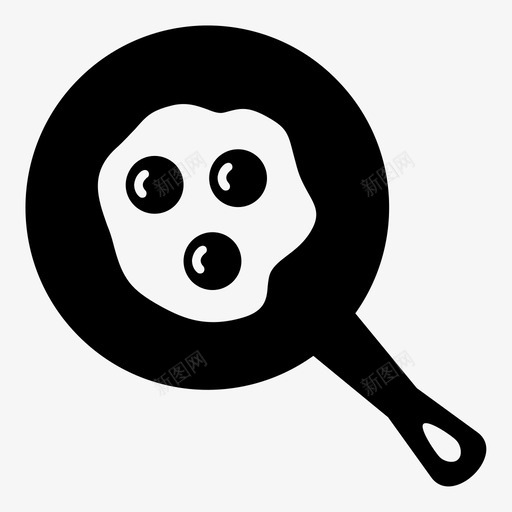 鸡蛋煎蛋油炸图标svg_新图网 https://ixintu.com 油炸 烹饪 煎蛋 食物 鸡蛋