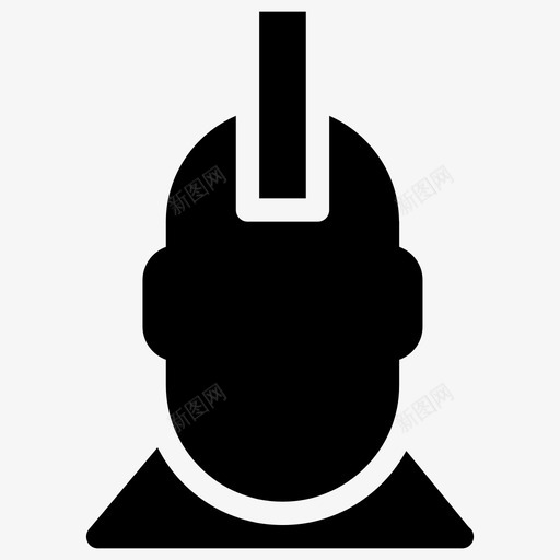 朋克男人人图标svg_新图网 https://ixintu.com 人 人固体 叛逆 女人 实心图标 形状 朋克 标志 男人