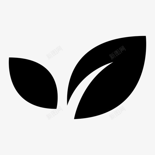 叶自然花瓣图标svg_新图网 https://ixintu.com 丛林 叶 植物 自然 花瓣 茶 药草 野生