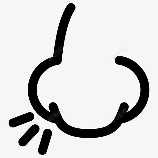 鼻子医学耳鼻喉科图标svg_新图网 https://ixintu.com 专科 医学 医学专科 呼吸 外科 外科医生 痛苦 耳鼻喉科 预防 鼻子