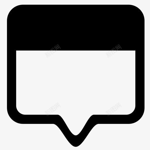 通知语音气泡通知框图标svg_新图网 https://ixintu.com 公告 指示器 消息 聊天 聊天气泡 评论 语音气泡 通信 通知 通知框