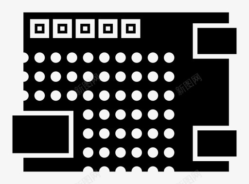 arduino板unorgb图标svg_新图网 https://ixintu.com arduino板 arduino组件 led rgb uno 按钮 电子 电容器 电阻 芯片 跨接导线