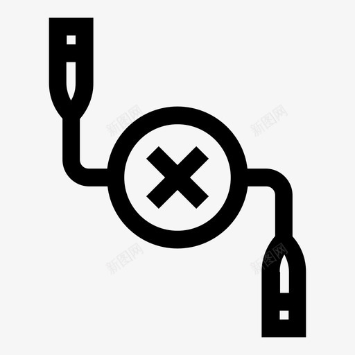 断开电缆断开连接外围设备图标svg_新图网 https://ixintu.com it pc 外围设备 断开电缆 断开连接 无连接 计算机