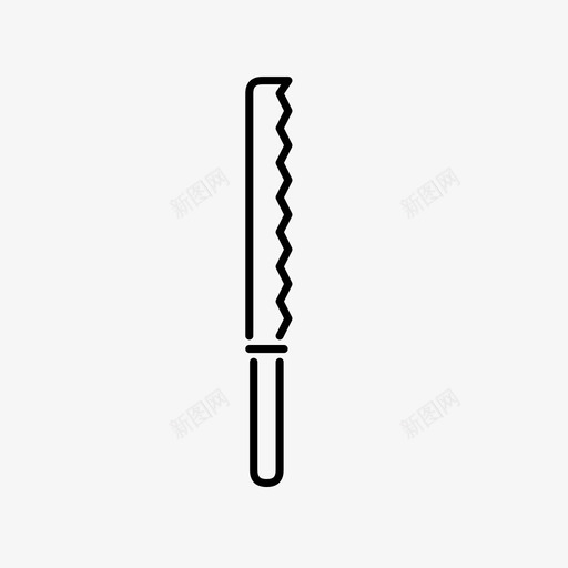面包刀切片锋利图标svg_新图网 https://ixintu.com 切片 厨师 厨房 工具 盘子 锋利 面包刀 餐具