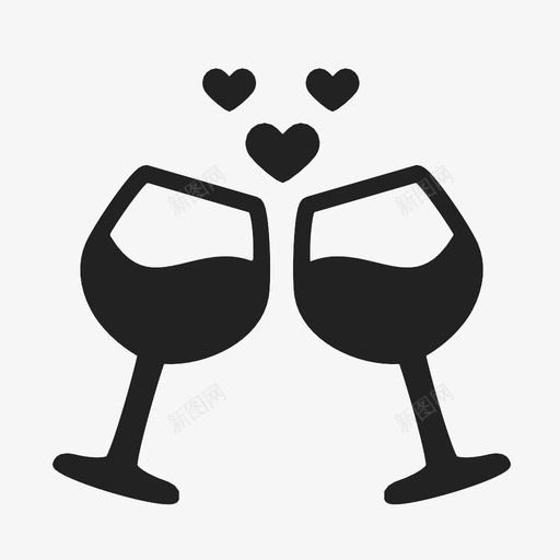 庆祝情人节图标svg_新图网 https://ixintu.com 庆祝情人节