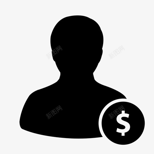 用户管理员应用程序图标svg_新图网 https://ixintu.com 商人 头像 应用程序 建筑师 用户 用户图标-美元7 男孩 管理员 银行