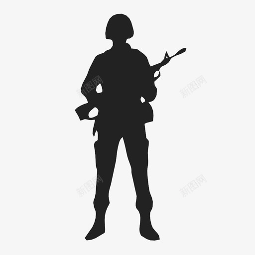 士兵美国士兵武器图标svg_新图网 https://ixintu.com 人 军人 士兵 战斗 枪 武器 火器 美国人 美国士兵