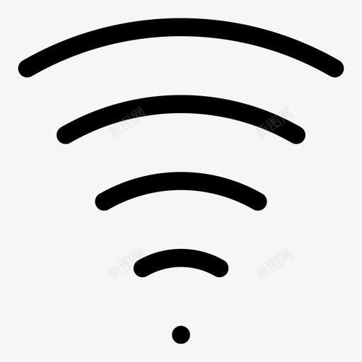 wifiwifi信号wifi图标svg_新图网 https://ixintu.com rss源 wifi wifi信号 互联网 发射机 在线 接收器 收音机