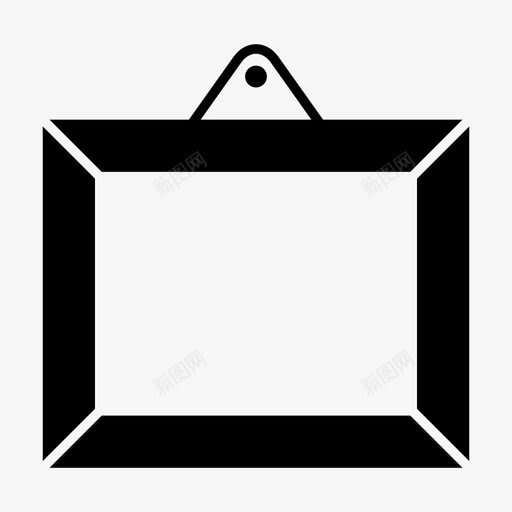 相框水平图标svg_新图网 https://ixintu.com 图库 图片 横向格式 水平图片 水平格式 相框 空图片框 空框架 美术馆