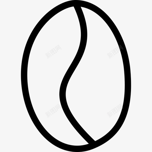 咖啡豆形状线图标svg_新图网 https://ixintu.com 咖啡因 咖啡豆 形状 插图 爪哇豆 线图标 设计 食品和饮料 饮料 饮食