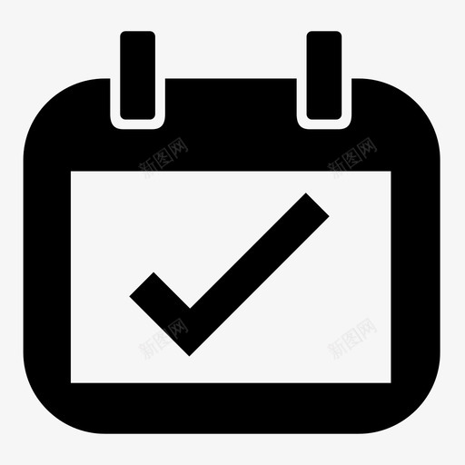 待办事项日程安排计划图标svg_新图网 https://ixintu.com 复选标记 待办事项 提醒 支票清单 日程安排 计划 议程