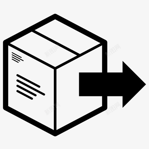 运输发送礼物图标svg_新图网 https://ixintu.com 分发 包裹 发送 礼品 礼物 运输 邮件 邮资