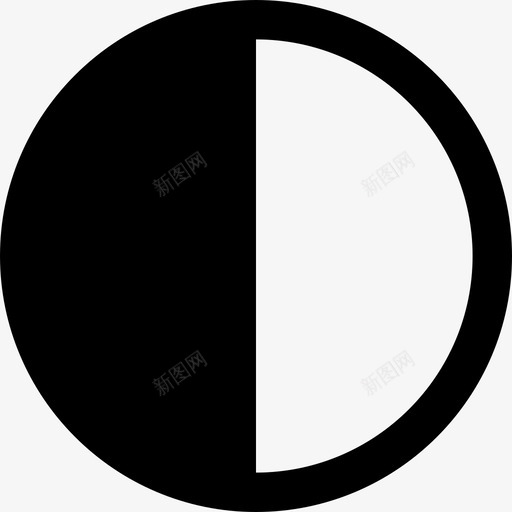 对比度黑色深色图标svg_新图网 https://ixintu.com 对比度 摄影 浅色 深色 白色 编辑 黑色