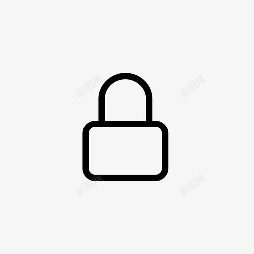 锁关闭门图标svg_新图网 https://ixintu.com 保护 关闭 安全 私人 钥匙 锁 门