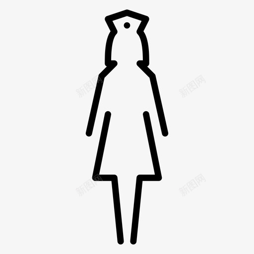 护士人女士图标svg_新图网 https://ixintu.com 人 医生 医疗保健 在医院 女士 女孩 女性 护士 衣着 身材