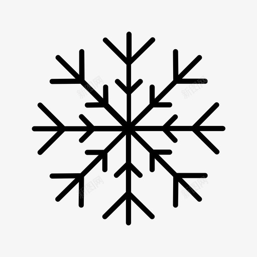 雪花气候变化工程图标svg_新图网 https://ixintu.com 冬季 冷冻 工具 工程 施工 气候变化 翻新 雪花