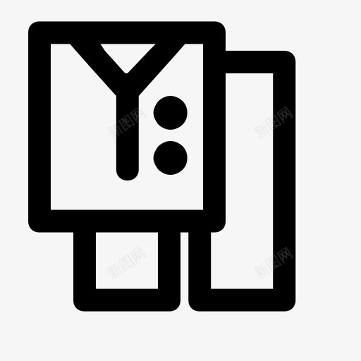 睡衣迷你思考线图标svg_新图网 https://ixintu.com 家 常规 思考线 折叠 日常生活小图标 洗衣 生活 睡衣 简单 粗链接 迷你