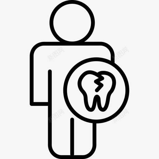 牙齿人体部分人身体部分图标svg_新图网 https://ixintu.com 人 牙齿人体部分 身体部分