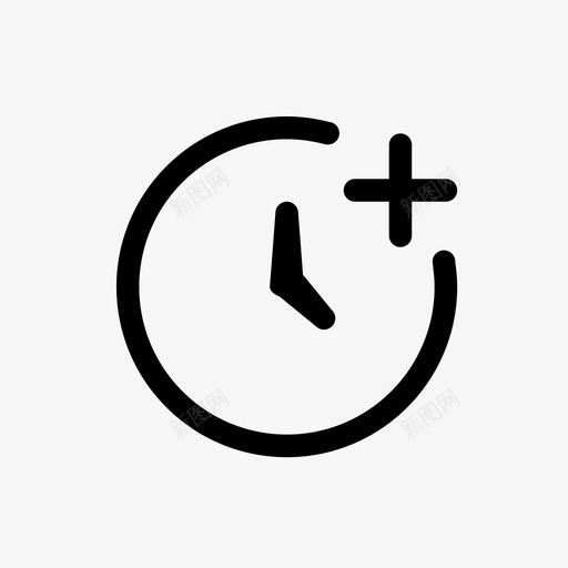时钟时间开始图标svg_新图网 https://ixintu.com 分钟 小时 开始 持续时间 时钟 时间 秒 跨度 间隔