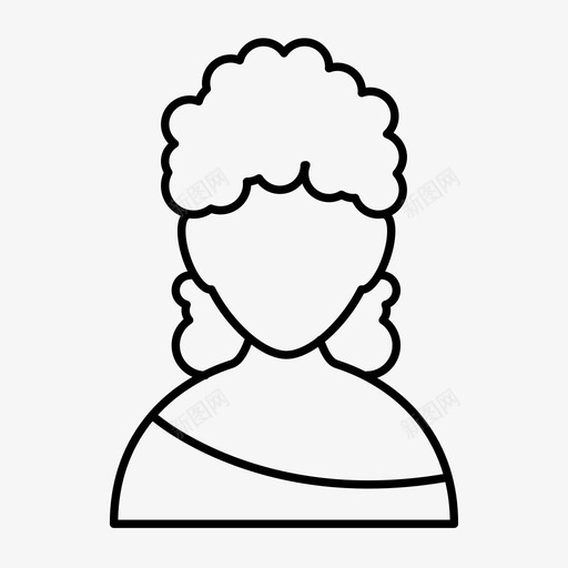 女人人外表图标svg_新图网 https://ixintu.com 人 外表 女人 性别 用户头像 用户档案 账户 风格