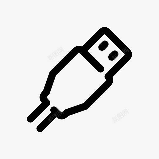 usb电缆线缆图标svg_新图网 https://ixintu.com usb 按小时显示的图标 插件 最小值 电缆 线缆