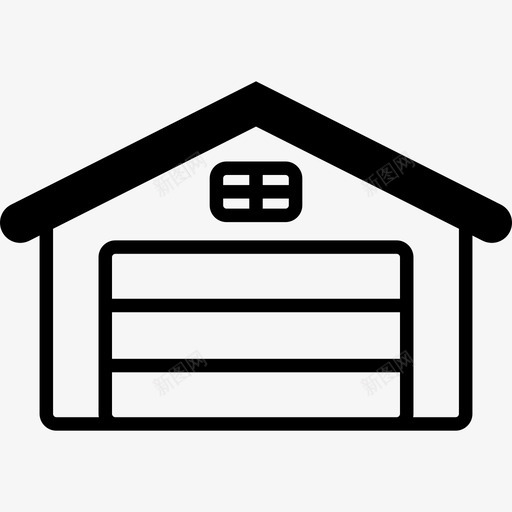 车库大楼汽车图标svg_新图网 https://ixintu.com 启动 大楼 家 屋顶 房子 汽车 车库